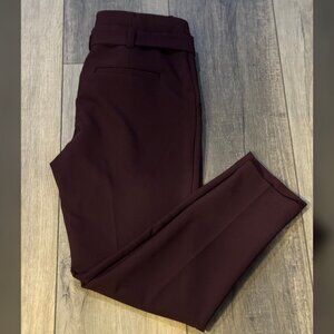 NY&Co 7th Avenue Purple Tie-Waist Dress Pants Size 6